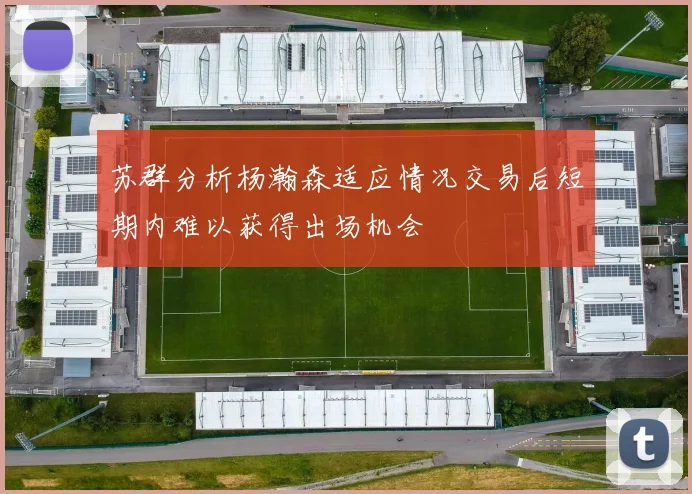 苏群分析杨瀚森适应情况交易后短期内难以获得出场机会